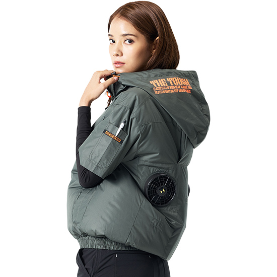 【予約受付中】アタックベース空調風神服半袖2245（ペルチェ・バッテリー付き）商品画像4