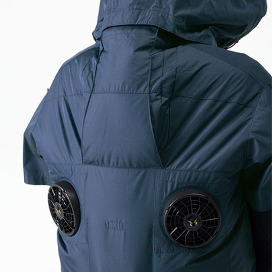 【予約受付中】アタックベース空調風神服半袖2245（ペルチェ・バッテリー付き）商品画像7