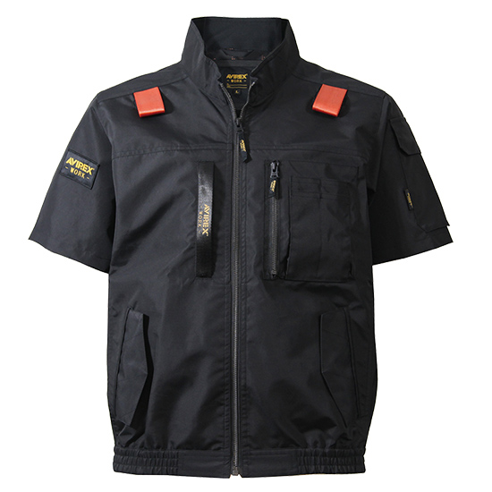 【予約受付中】クロダルマAVIREX ワーク半袖ブルゾン AV413服のみ商品画像12