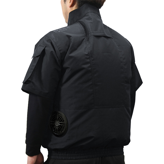 【予約受付中】クロダルマAVIREX ワーク半袖ブルゾン AV413服のみ商品画像2