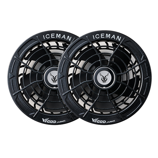 【予約受付中】山真 アイスマンハイパワーファンセット HP30V-BK-SET