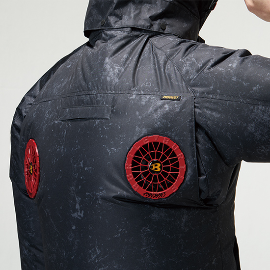 【予約受付中】バートルエアークラフト半袖AC2096HBファンバッテリーセット商品画像10