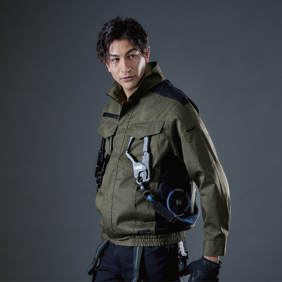 【予約受付中】村上被服鳳凰長袖V4212ファンバッテリーセット商品画像2