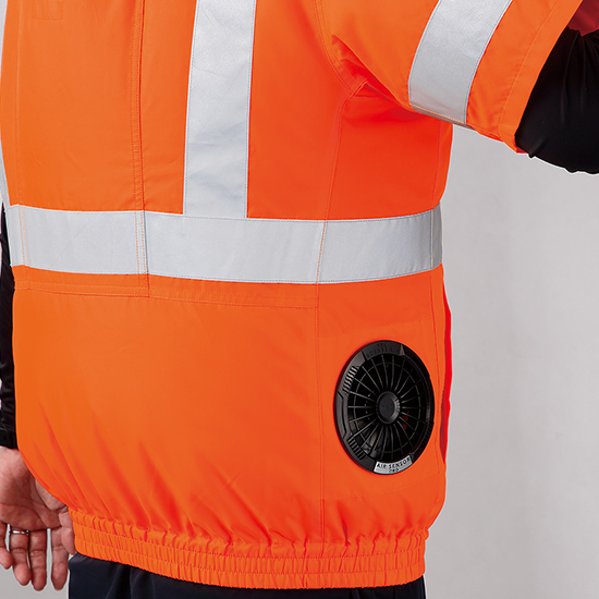 【予約受付中】クロダルマエアーセンサー1 高視認半袖268921ファンバッテリーセット商品画像7