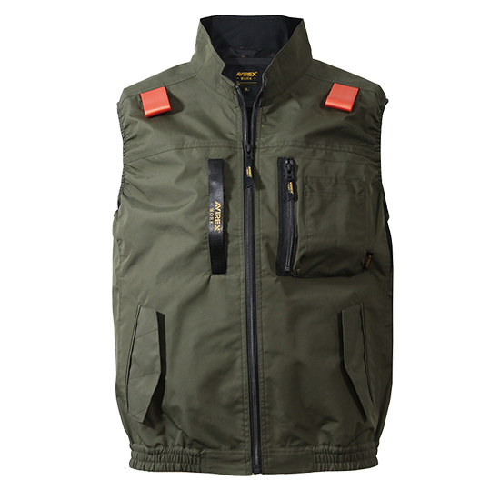 【予約受付中】クロダルマAVIREX ワークベストブルゾンAV412ファンバッテリーセット商品画像12