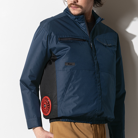 ジーベック空調服®長袖XE98037ファンバッテリーセット商品画像2