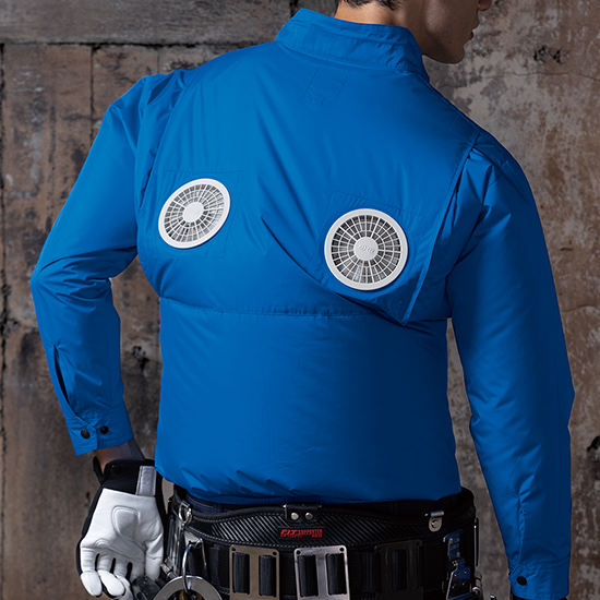 【予約受付中】ジーベック空調服®長袖XE98035ファンバッテリーセット商品画像2