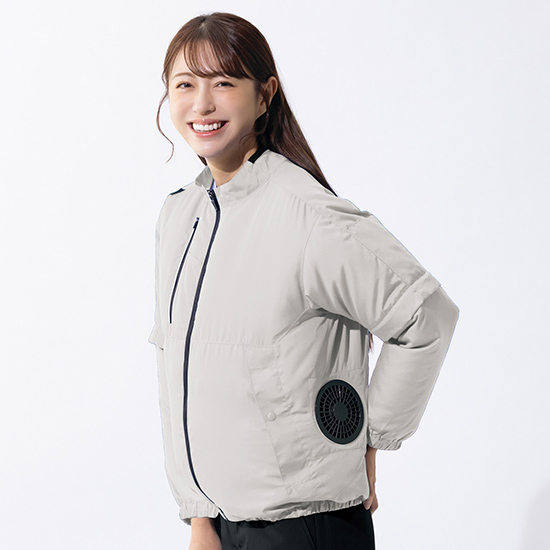 【予約受付中】アイトス空調服®長袖ブルゾン AZ-50295ファンバッテリーセット商品画像4