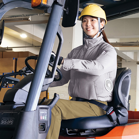 【予約受付中】アイトス空調服®長袖ブルゾン AZ-50289ファンバッテリーセット商品画像8