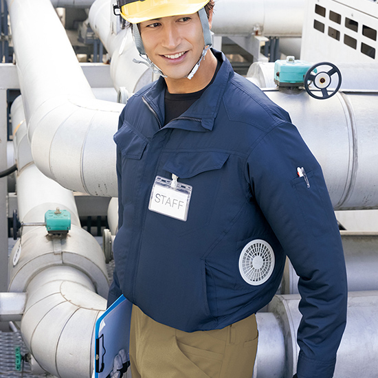 【予約受付中】アイトス空調服®長袖ブルゾン AZ-50289ファンバッテリーセット商品画像9