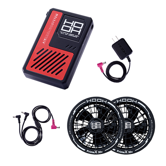 村上被服鳳凰V3001バッテリーV3002ファンケーブルセット