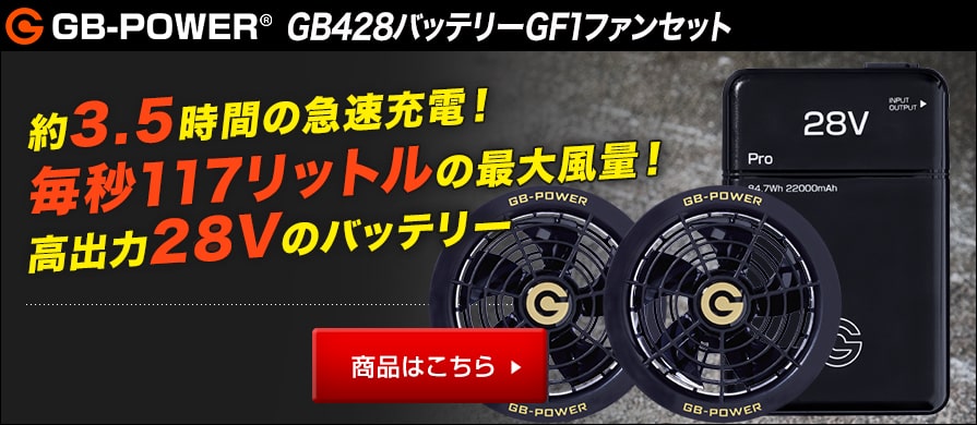 長信ジャパンGB428バッテリーGF1ファンセット
