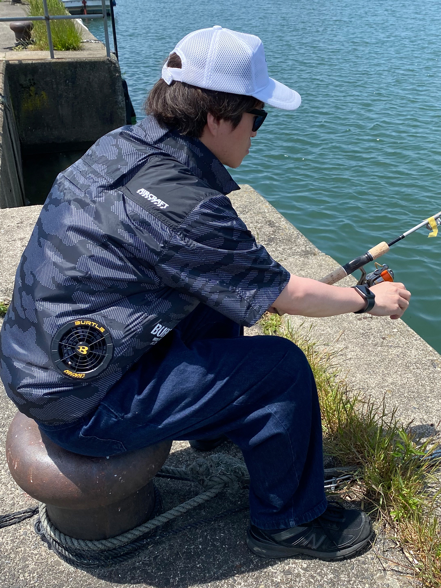 釣りに使える「空調服®・ファン付き作業着」～魚との真剣勝負に備える